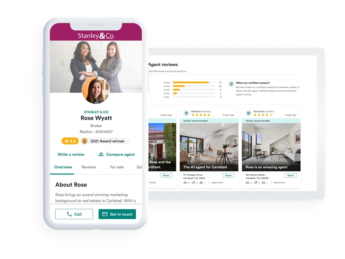 Win your next client Grow your real estate business with RateMyAgent